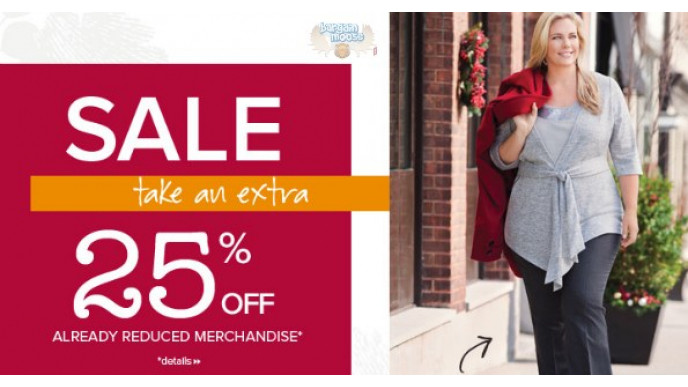 Penningtons Canada: Save an Additional 25% On Sale Merchandise