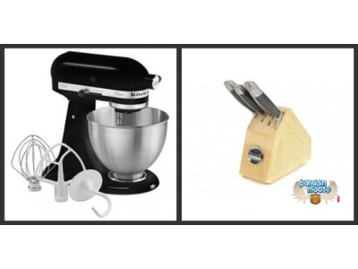 Sears Canada: 50% off KitchenAid Stand Mixer - now $199.99, & Free $70 Knife Block Set