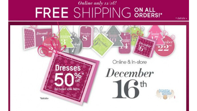 Addition Elle & Penningtons: 50% Off all Outerwear and Winter Acessories at Pen. and 50% Off All Dreses at AE + More! (Dec 16)