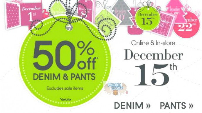 Addition Elle: Save 50% Off Denim and Pants One Day Only 15th December