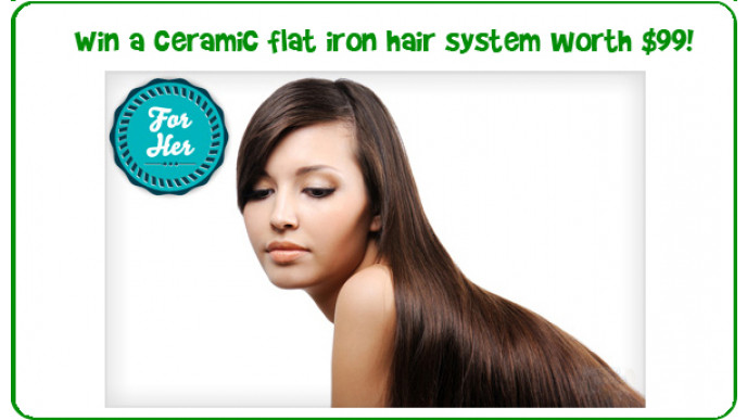 Bargainmoose Super Christmas Gift Giveaway Part 7 – Win a Ceramic Flat Iron Hair System worth $99!