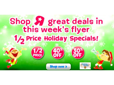 Toys R Us Canada: 3 Weeks of Deals for Christmas! Week 2 Deals Save up to 50% Off Holiday Specials and Monday Madness