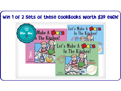 Bargainmoose Super Christmas Gift Giveaway Part 6 – Win 1 of 2  'Let's Make a Mess in the Kitchen' Cookbook Series!
