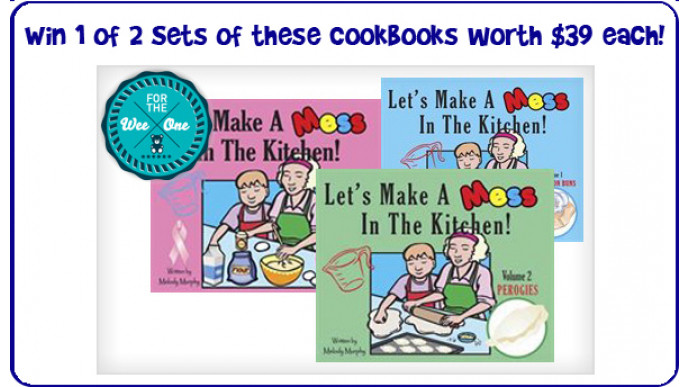 Bargainmoose Super Christmas Gift Giveaway Part 6 – Win 1 of 2  'Let's Make a Mess in the Kitchen' Cookbook Series!