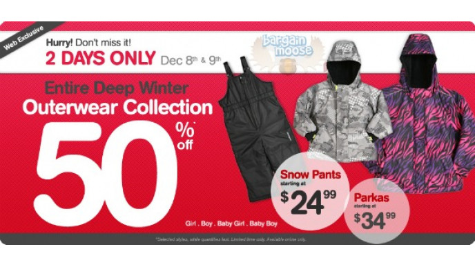 Please Mum Canada: 50% Off Outerwear & Accessories
