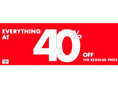 Jacob Canada: Everything is 40% off the Regular Price