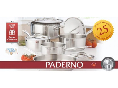 Teambuy.ca: $179 For a 9-Piece Paderno Steel Chef Cookware Set ($800 Value)