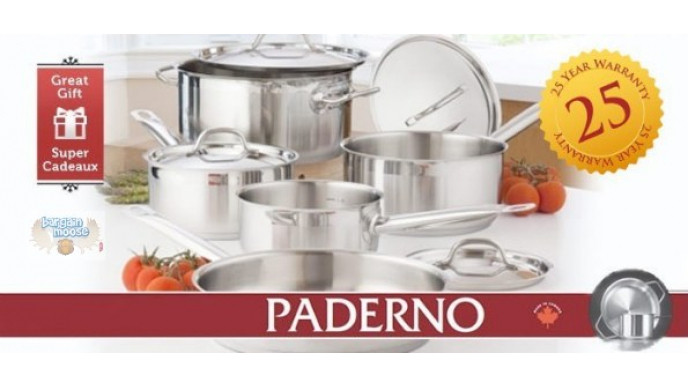 Teambuy.ca: $179 For a 9-Piece Paderno Steel Chef Cookware Set ($800 Value)