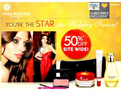 Yves Rocher Canada: 50% Off Site Wide