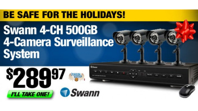 TigerDirect Canada: Swann SWDVK-425504C Surveillance System $289.97 (Orig. $399.99)