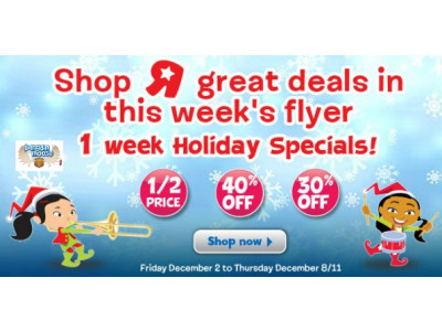 Toys R Us Canada: 3 Weeks of Deals for Christmas! Week 1 Deals Save up to 50% Off Holidays Speacial & Monday Madness