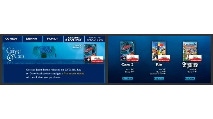 Cineplex Canada: Give a Movie & Go to the Movies