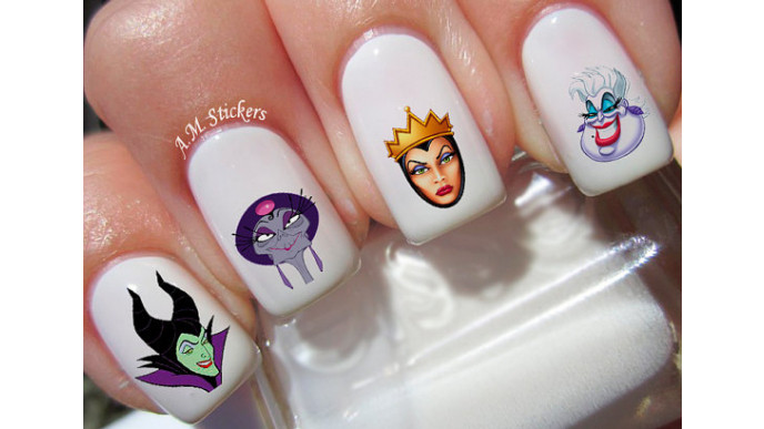 51 Disney Female Villains Nail Decals Just $4 + Shipping @ Etsy.ca