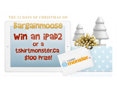 Day 8 Christmas Contest: Win $100 Tshirtmonster Gift Voucher & Extra iPad 2 Contest Entries! 