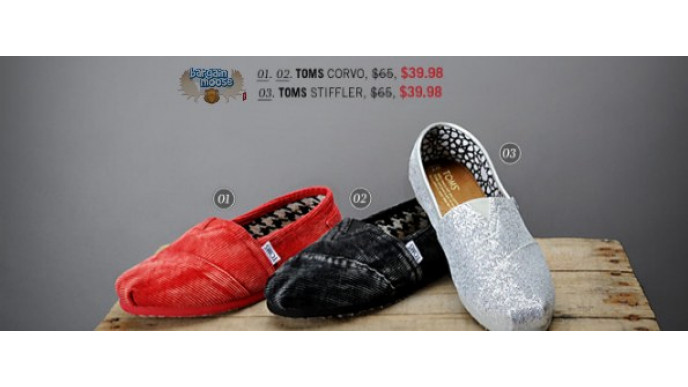 Locale Canada: $25 Off Select Toms - Now $39.98