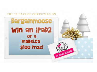 Day 7 Christmas Contest: Win $100 Mabel's Labels Prize & Extra iPad 2 Contest Entries! 