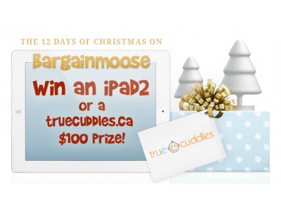 Day 6 Christmas Contest: Win $100 Truecuddles.ca voucher & extra iPad 2 contest entries!