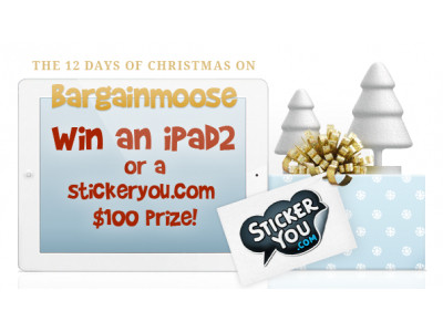 Day 4: Stickeryou $100 voucher & extra iPad 2 contest entries! 