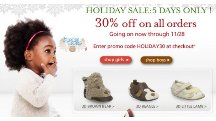 Robeez Canada: 30% Off Black Friday Weekend Sale