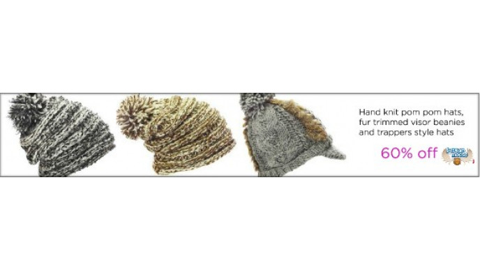 Stylehopper: B&B Couture Winter Hats 60% Off