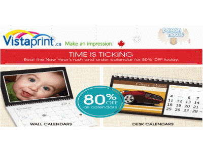 Vistaprint: 80% Off Calendars