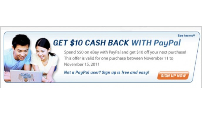 eBay & Paypal: Spend $50 on eBay via Paypal and get $10 Off Next Purchase