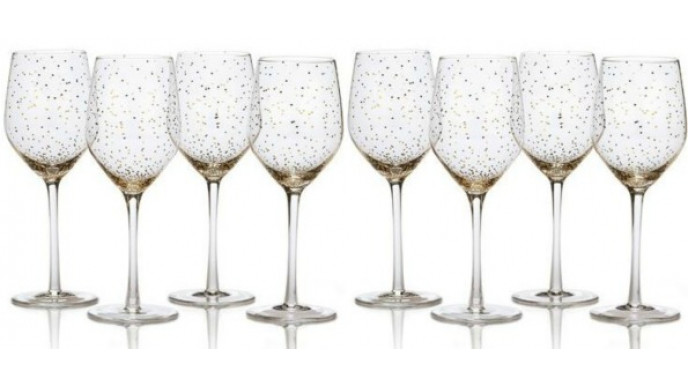 Mikasa Lustre Dots Wine Glasses were $85 now $34 @ Hudson's Bay Canada