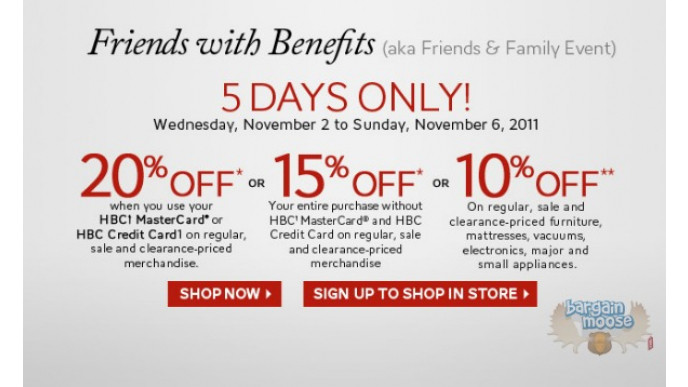 The Bay Canada: Friends & Family Event