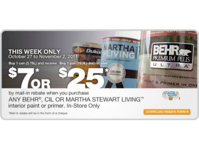 Home Depot Canada: Paint Rebate