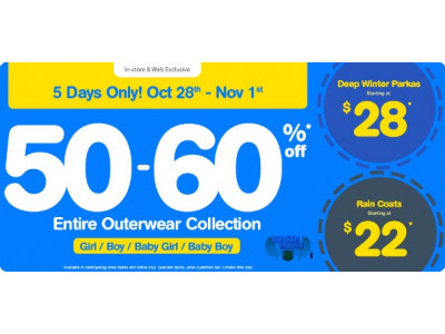 Please Mum Canada: Save 50-60% Off Outerwear