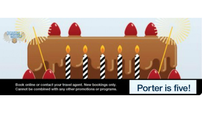 Porter Airlines: Save 50% Off Flights