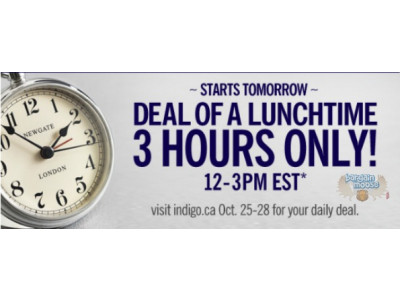 Chapters Canada: Deal Of A Lunchtime Daily Deals 