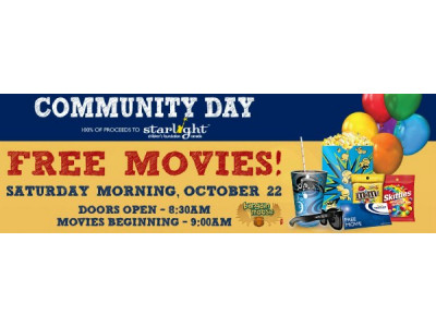 Canadian Freebies: Cineplex Canada Free Movie Day October 22nd 