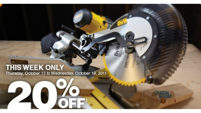 Home Depot Canada: 20% Off Mitre Saws, Cordless Power Tools & Combo Kits