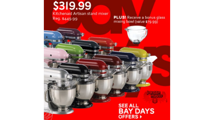The Bay: KitchenAid Artisan Mixer With Bonus Gift Only $319.99