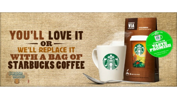 Starbucks Via Instant Coffee Guarantee