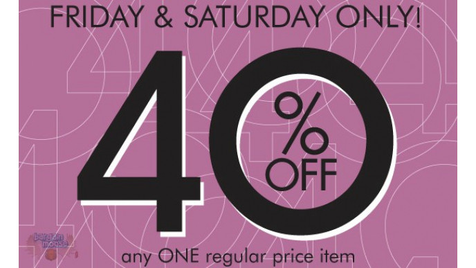 Ricki's Canada: 40% Off 1 Item (2 Days Only)