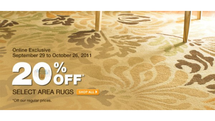 Home Depot Canada: 20% off Area Rugs