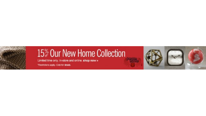 Chapters Canada: 15% Off New Home Collection
