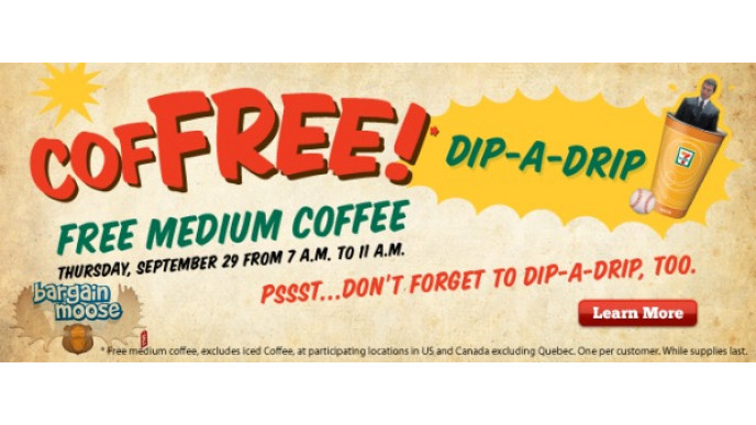 Canadian Freebies: Free Coffee At 7-11 (29th Sept)