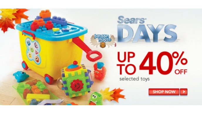 Sears Canada: Up To 40% Off Toys