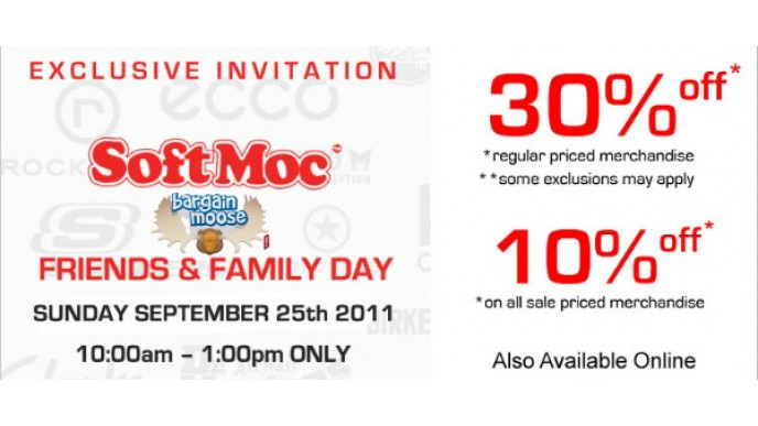 SoftMoc's Friends and Family Day (25th Sept)