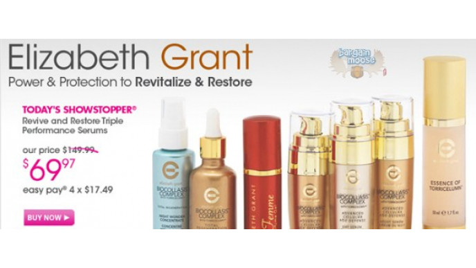 The Shopping Channel: Elizabeth Grants Revive and Restore Triple Performance Serums $69.97 (Orig $149.99)