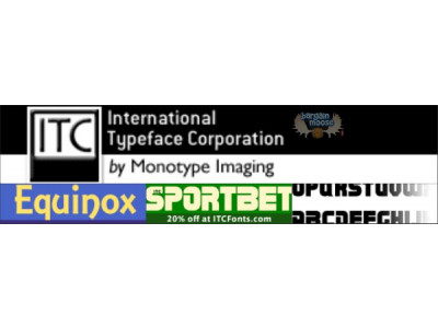 itcfonts.com: 20% Off ITC Sportbet + Free Font With Purchase