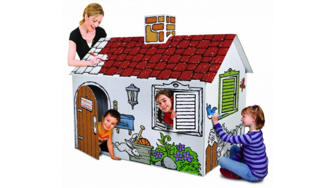 discovery cardboard playhouse