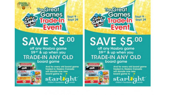 Toys R Us Canada: Save $5 Off Hasbro Games When You Trade In Old Games