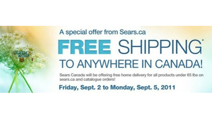 Sears Canada: Free Shipping Weekend