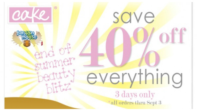 Cake Beauty Canada: 40% Off Everything Coupon Code