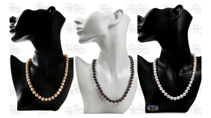 Groupon: $79 for Authentic 18-Inch Pearl Necklace with 14-Karat Gold Clasp ($450 Value)
