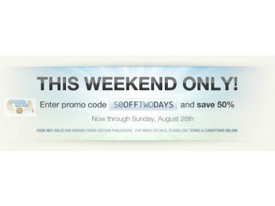 Sony Reader Store: 50% Off Coupon Code